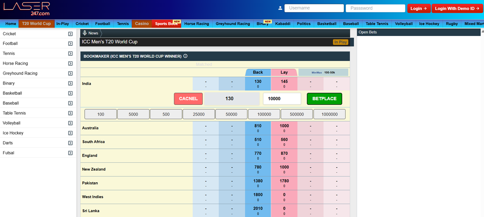 desktop dashboard sports